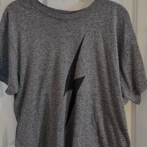 Aviator Nation Women's BOLT BOYFRIEND TEE - HEATHER GREY